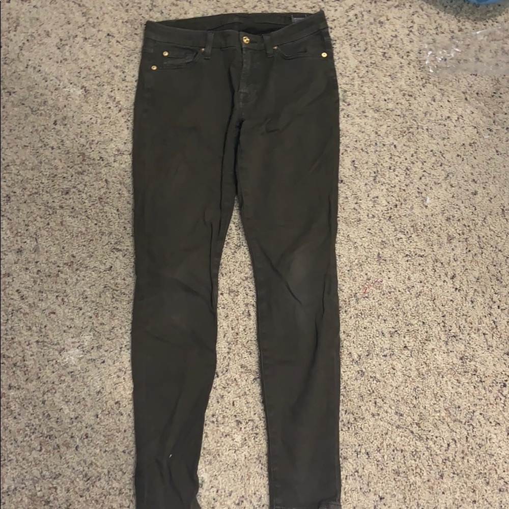 Dark green jeans